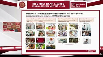 IDFC FIRST Bank AGM 2022 | MD & CEO Address to Shareholders, Q&A