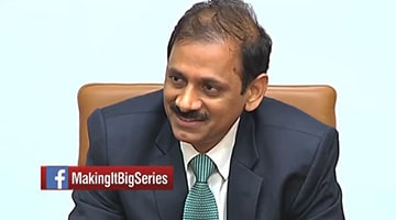 4 Dec, 2017: Mr. Vaidyanathan on CNBC TV18 Making It Big