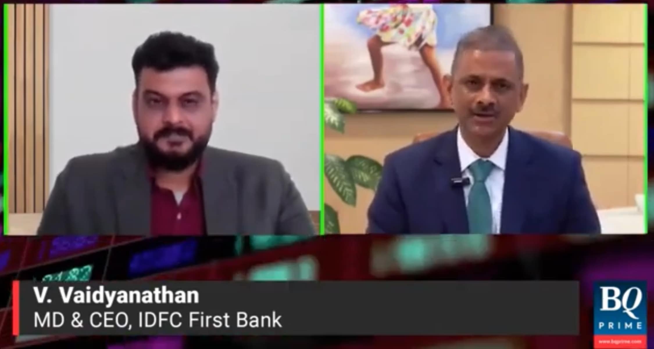 Mr. V. Vaidyanathan, MD & CEO, IDFC FIRST Bank speaks to BQ Prime on Q2 FY24 results