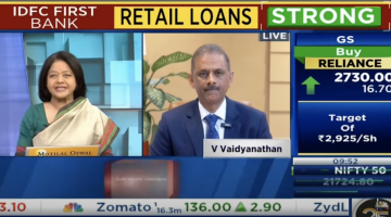 Mr. V. Vaidyanathan, MD & CEO, IDFC FIRST Bank speaks to CNBCTV 18 on Q3 FY24 results