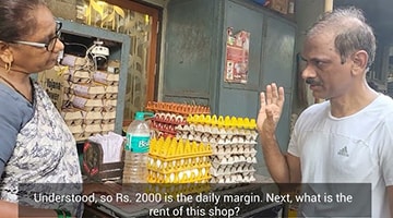 Chance meet of Mr. Vaidyanathan IDFC FIRST Bank with an egg seller-understanding her unit economics