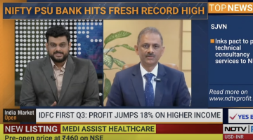 Mr. V. Vaidyanathan, MD & CEO, IDFC FIRST Bank speaks to NDTV Profit on Q3 FY24 results