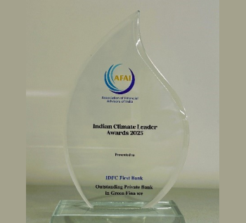 AFAI Indian Climate Leader Awards for "Outstanding Private Bank in Green Finance" in 2025