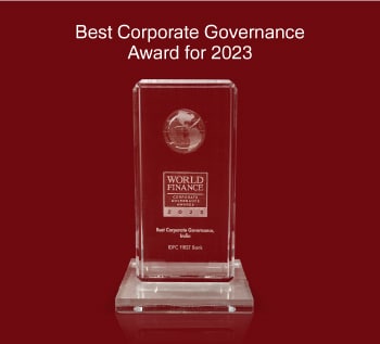 IDFC First Bank receiving Best Corporate Governance Award for 2023