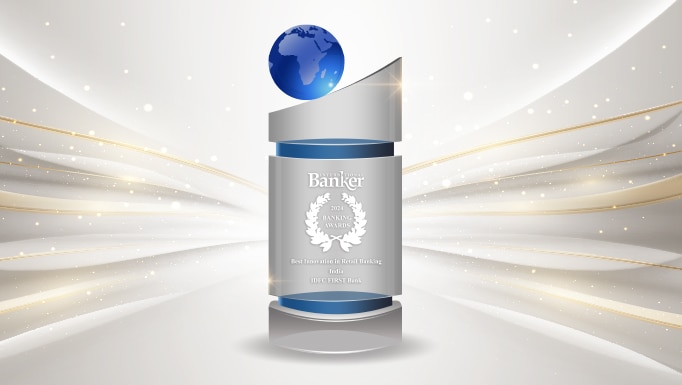 IDFC FIRST Bank wins the International Banker Award for the Best Innovation in Retail Banking India