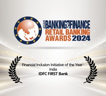ABF Retail Banking Awards for "Financial Inclusion Initiative of the Year (India)" in 2024