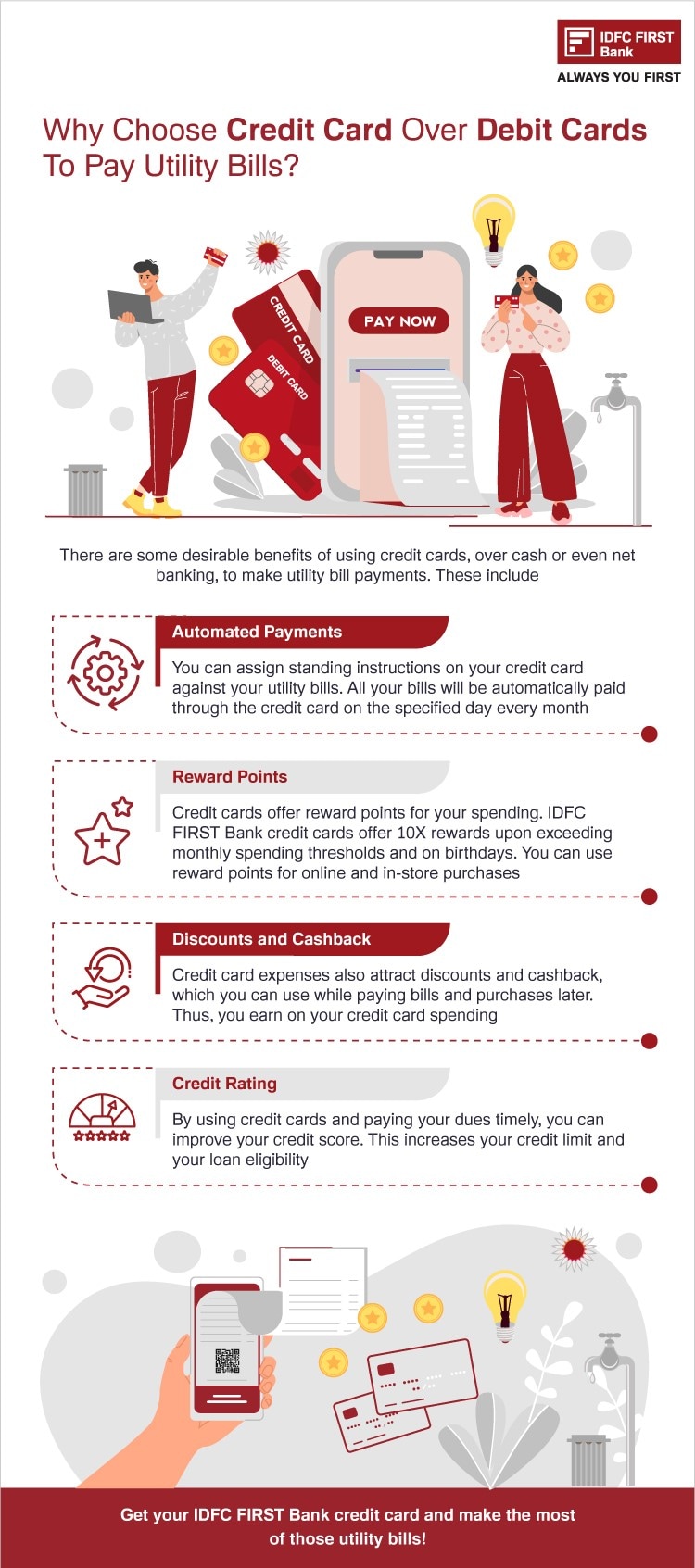 Why Choose Credit Card Over Debit Cards To Pay Utility Bills