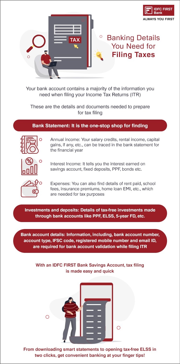 Banking Details Needed for Filing Income Tax Return