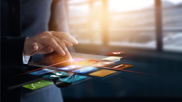 futuristic banking concept