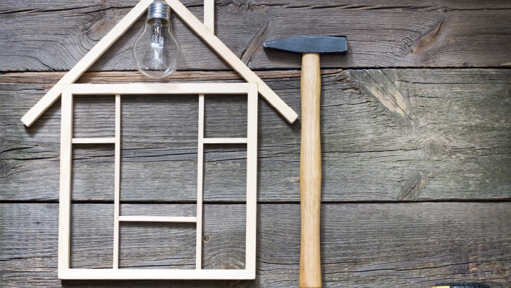 Home renovation construction model