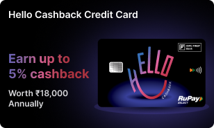 Hello Cashback Credit Card