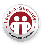 Campaign banner showing people helping each other