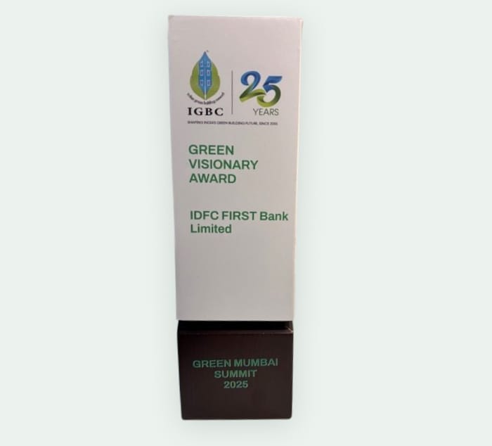 IGBC’s Green Mumbai Summit award for “Green Visionary” in 2025