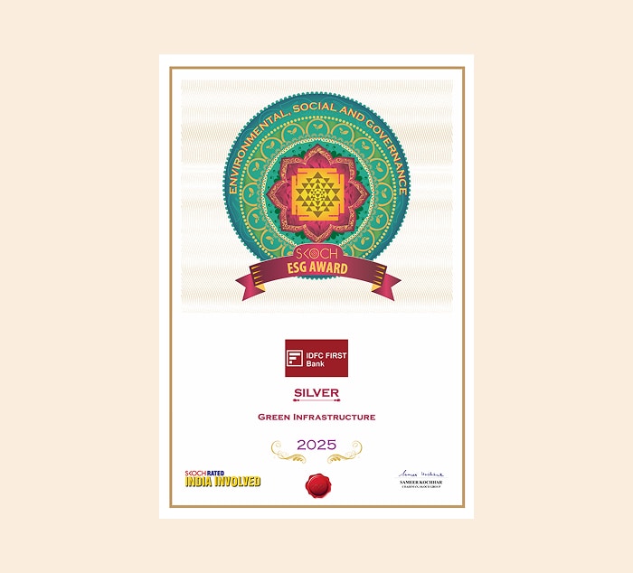 SKOCH ESG Awards for “Green Infrastructure“ (Silver) in 2025