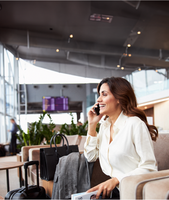 Get Complimentary airport lounge access with FIRST Select