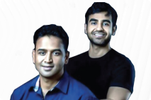 Portrait of Nithin and Nikhil Kamath, founders of Zerodha