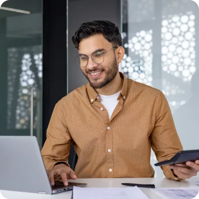 Desktop view of salary calculator interface