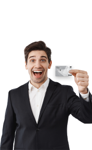 Business card mobile preview for startup banking