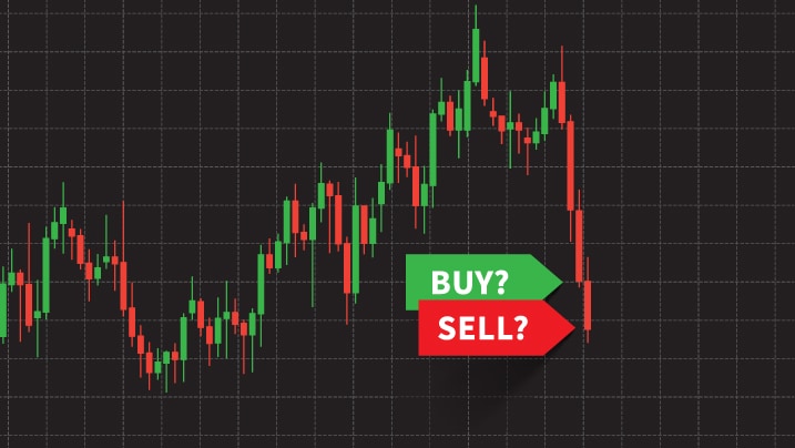 candle chart representation of stock market fall