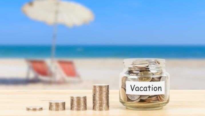 Traveler at airport with luggage