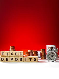 Visual highlighting the features of fixed deposit accounts